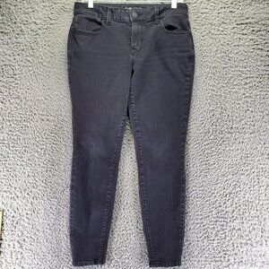 Maurices Jeans Womenns Medium Short Black Mid-Rise Skinny Denim